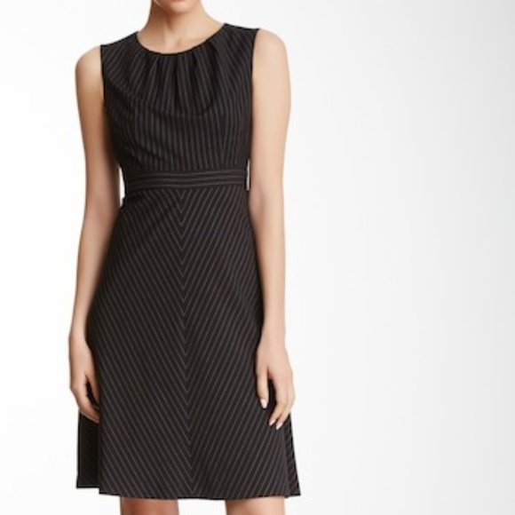 Jones New York Dresses & Skirts - JONES NEW YORK Pinstripe Fit and Flare Dress